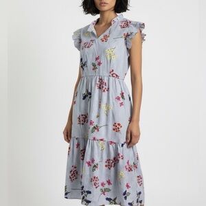Lapogee NWT Floral Striped Dress